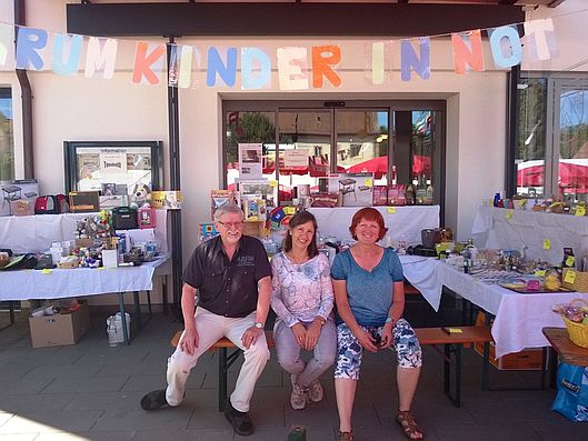 Tombolastand beim Backhausfest 2016