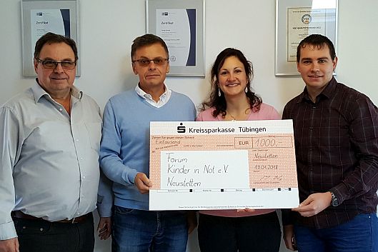 Spendenübergabe am 19. Januar 2018 in Neustetten-Remmingsheim