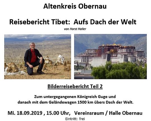 Tibetvortrag am 18. September 2019